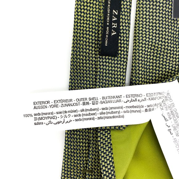 ZARA 100% Silk Tie NWT - Picture 14 of 16